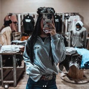 Western T Brand quarter zip